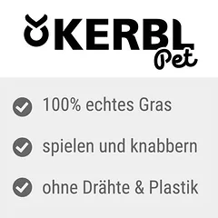 Kerbl Pet žolės kamuolys, Ø 13 cm — 2 nuotrauka