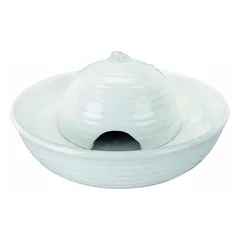 Trixie Vital Flow Mini Drinking Fountain keraminis automatinis girdymo fontanėlis šunims ir katėms, 0.8 l, ø 24 x 10 cm, baltas