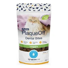 PlaqueOff Dental Bites – skanėstai burnos higienai katėms 60 g