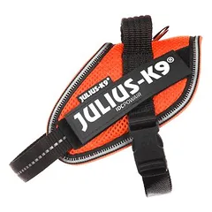 JULIUS-K9 IDC® POWAIR petnešos šunims, oranžinės, Dydis L/1: Krūtinės apimtis 63 - 85 cm — 3 nuotrauka