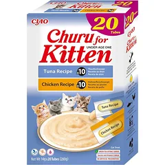 INABA Churu kačiukams - vištienos ir tuno mišinys 20x14g