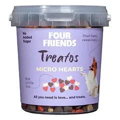 Four Friends Treatos Micro Hearts dresūros skanėstas šunims, 500 g