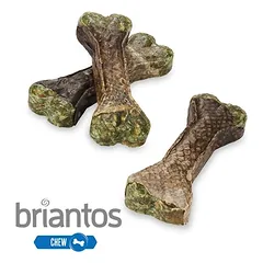 Briantos Chew Bones su lašiša ir krilių, skanėstai šunims — 2 nuotrauka