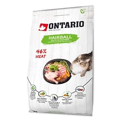 Ontario visavertis pašaras suaugusioms katėms Cat Hairball, 2 kg — 2 nuotrauka