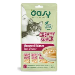 Oasy Creamy Snack skanėstai su jautiena katėms
