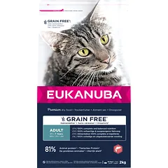 Eukanuba GF sausas maistas katėms su lašiša, 2 kg