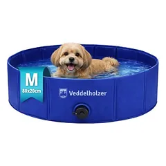 Veddelholzer Faltbarer Hundepool (M) 80 x 20 cm rutschfest