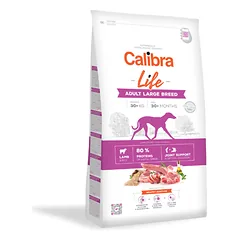 CALIBRA Dog Life Adult Large Breed Lamb sausas maistas suaugusiems didelių veislių šunims su ėriena, 12kg