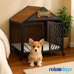 Šunų narvas Relaxdays 10050947_469, 70 × 73 × 53 cm — 2 nuotrauka