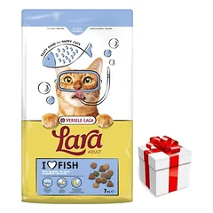 VERSELE-LAGA Lara Adult Salmon 7kg - Suaugusių kačių ėdalas su lašiša + Staigmena katei