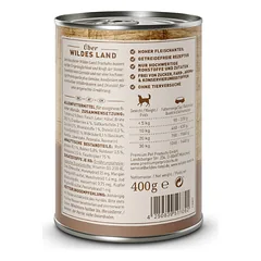 WILDES LAND Classic Adult konservai šunims su kalakutiena ir batatais 400 g — 2 nuotrauka