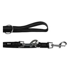 TIAKI Hundeleine Reflective Rubber, schwarz