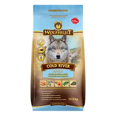 WOLFSBLUT Cold River Adult sausas maistas suaugusiems šunims su upėtakiu ir batatais 12,5 kg