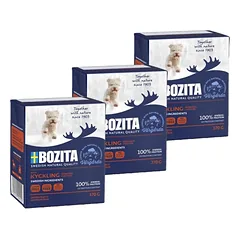 Bozita Dog Naturals Junior: švelni vištiena drebučiuose 3x370g