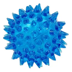 Dog Fantasy Toy Ball Whistling Mėlyna gumos kamuoliukas šunims su garsu, 5 cm