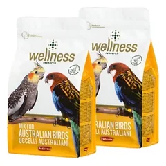 Lesalas vidutinėms papūgoms Wellness Uccelli Australiani 2x850 g