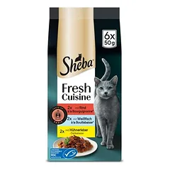 Sheba Fresh Cuisine Taste of Paris drėgnas maistas katėms 6 x 50 g