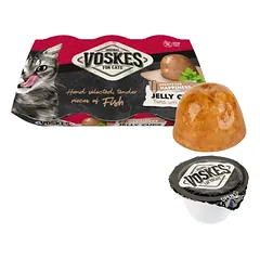 Vaškas katė želė puodeliai želatina krepšeliai s tunas a šukutė 6 x 25 g