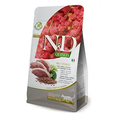 FARMINA N&D QUINOA - CAT Dry NEUTERED Duck Broccoli&Asparagus ADULT 1,5 kg