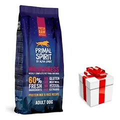 PRIMAL SPIRIT 60% Wilderness 12kg + STAIGMENA ŠUNIUI