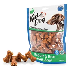KIDDOG Bones kauliukai triušiena su ryžiais 250g