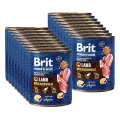 Brit Premium by Nature kons. Lamb with Buckwheat 18x800g