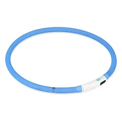 Šunų antkaklis, šviečiantis, įkraunamas per USB jungtį, neoninis, 65 cm — 5 nuotrauka