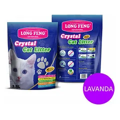 Silica gel cat litter Long Feng 3,8l - silikona smiltis nuotrauka