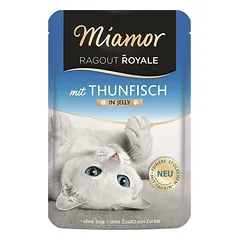 MIAMOR Ragout Royale in Jelly Tuna tuno želė paketėlis katėms 100 g nuotrauka