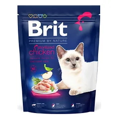 Brit Premium by Nature Cat Sterilized sausas pašaras katėms 0,3 kg (galiojimas iki 2026.11.19) parduotuvėje mumbo.lt