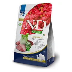 2 vnt. FARMINA N&D QUINOA – DOG Dry DIGESTION Lamb&Fennel ADULT MED&MAX 2,5 kg