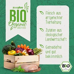 Purizon zooplus Bio Adult su lašiša ir špinatais, drėgnas maistas šunims — 3 nuotrauka