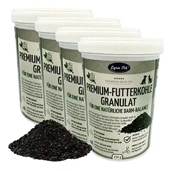Lyra Pet® Premium granuliuota pašarinė anglis šunims ir katėms, 4 x 250 g — 4 nuotrauka