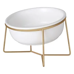 Xingmi Ceramics gyvūnų augintinių dubenėlis, keraminis su geležiniu rėmu