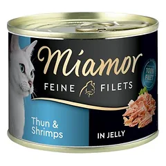 Miamor Feine Filets, drėgnas maistas katėms 6 x 185 g — 1 nuotrauka