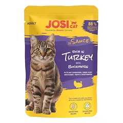 JOSERA JosiCat Turtingas su kalakutiena padaže 85 g drėgnas maistas katėms
