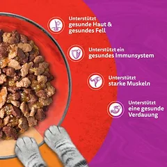 Didelė pakuotė Whiskas Duo porcijų paketėliai 144 x 85 g, drėgnas maistas katėms — 4 nuotrauka