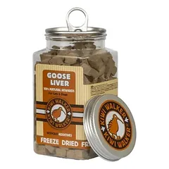 KIWI Walker liofilizuoti skanėstai, žąsų kepenėlės - Goose Liver, 120 g — 3 nuotrauka