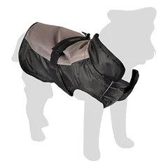 Flamingo žieminis paltas šunims Zane, juodas/taupe