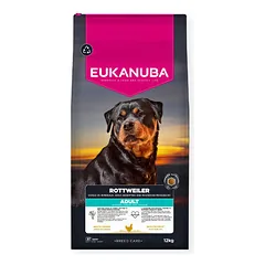Eukanuba Dog Breed Care Rottweiler Adult su vištiena, sausas maistas šunims 12 kg