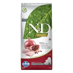 FARMINA N&D PRIME - DOG Dry Chicken&Pomegranate PUPPY MED&MAX 12 kg