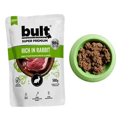 BULT Rich in Rabbit konservuotas pašaras šunims su triušiena, 500 g — 2 nuotrauka