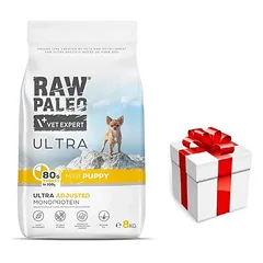 Vetexpert RAW PALEO ULTRA TURKEY PUPPY MINI 8KG + Staigmena ŠUNIUI