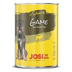 JosiDog Game in Sauce konservai šunims, žvėriena padaže, 415g