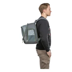 Trixie Lyla Backpack krepšys gyvūnų pervežimui su paminkštintomis petnešomis, kvėpuojantis, 34 × 22 × 42 cm — 4 nuotrauka