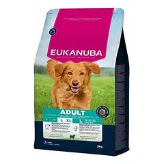 Eukanuba Dog Adult Large su ėriena ir ryžiais, sausas maistas šunims 3 kg