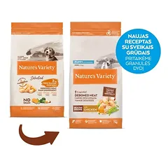 Nature’s Variety Healthy Grain Puppy Mini su vištiena – sausas maistas mažų veislių šuniukams 7kg.