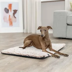 Trixie Calida šildomas kilimėlis, baltas su rudu, Dydis XL: L 140 x B 85 cm — 2 nuotrauka