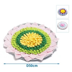 Nobleza lotuso žiedas–uostymo kilimėlis šunims ir katėms, 50 cm — 5 nuotrauka