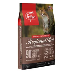 ORIJEN Regional Red Cat sausas pašaras katėms, 5.4 kg parduotuvėje e-zoo.lt